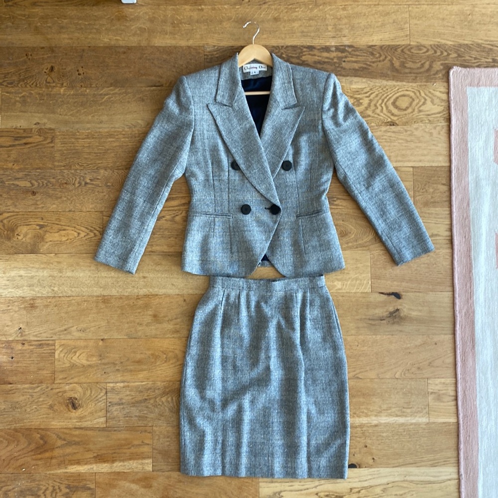 Vintage Christian Dior skirt suit, mint condition